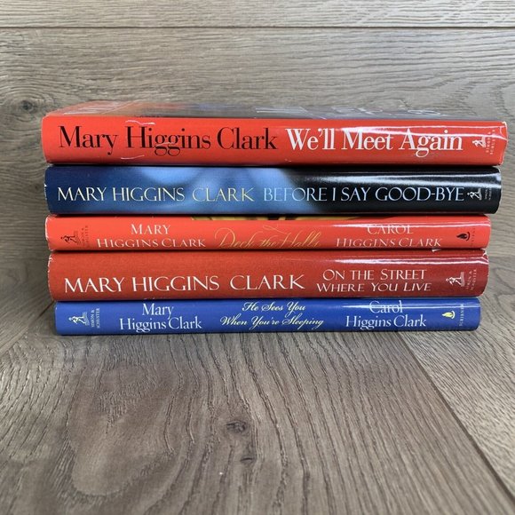 Mary Higgins Clark Lot of 5 Hardcover We’ll meet again before I say goodbye deck - Picture 2 of 11